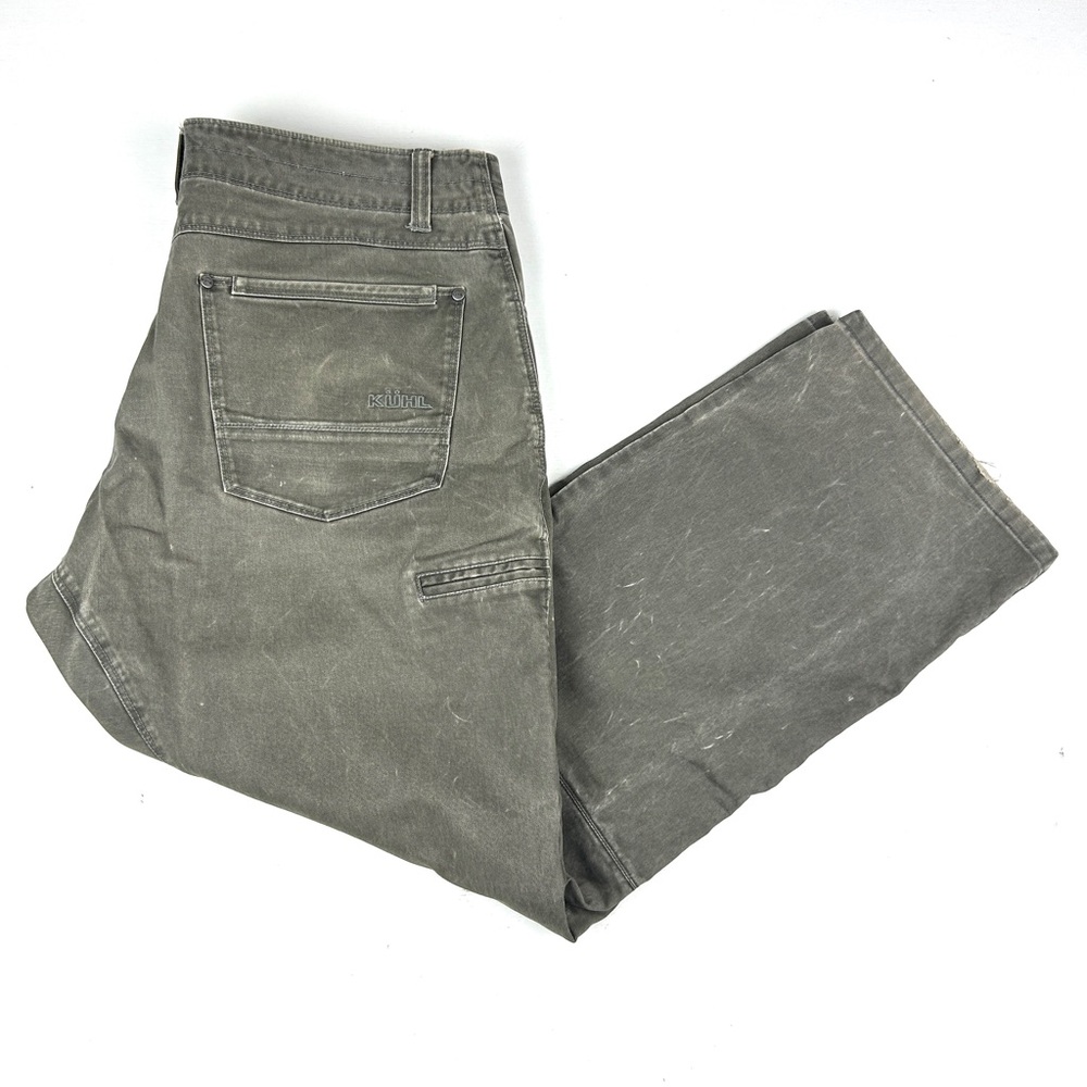 Kuhl Canvas Pants Mens 38 X 30 Brown RYDR Vintage Patina Dye Outdoors